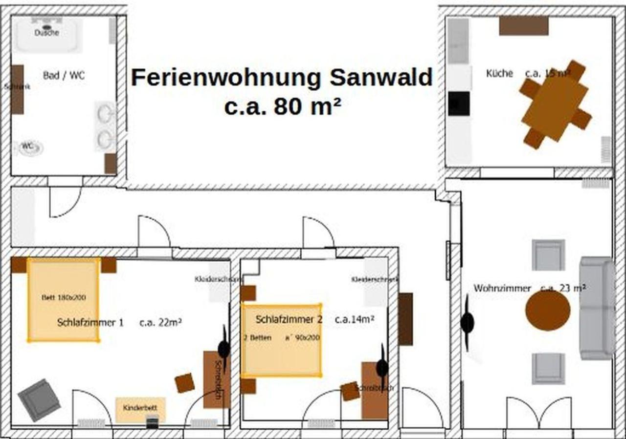 Ferienwohnung Sanwald Σβέμπις Χαλ Εξωτερικό φωτογραφία